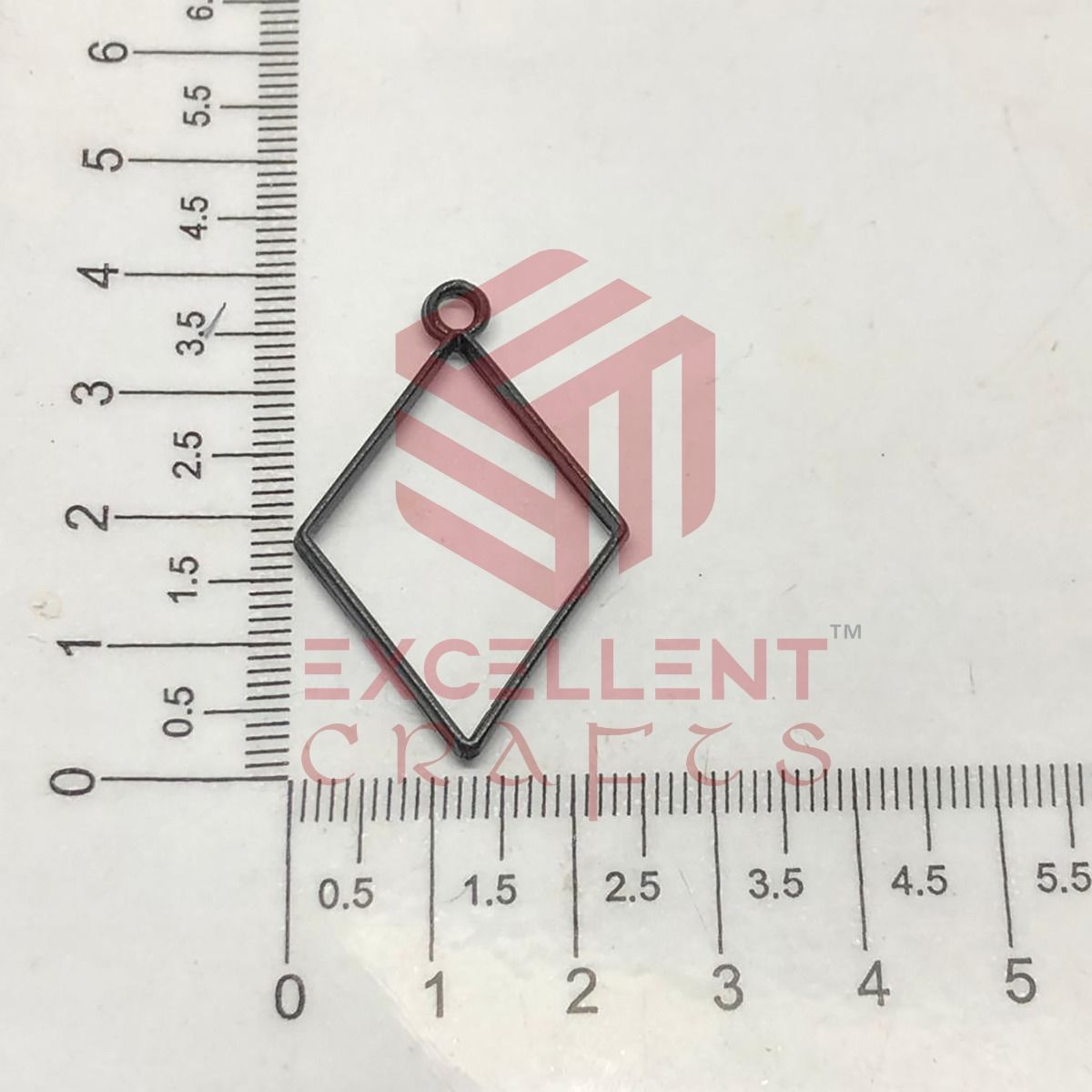 40mm x 25mm Open Back Bezel Diamond Shape