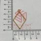 40mm x 25mm Open Back Bezel Diamond Shape
