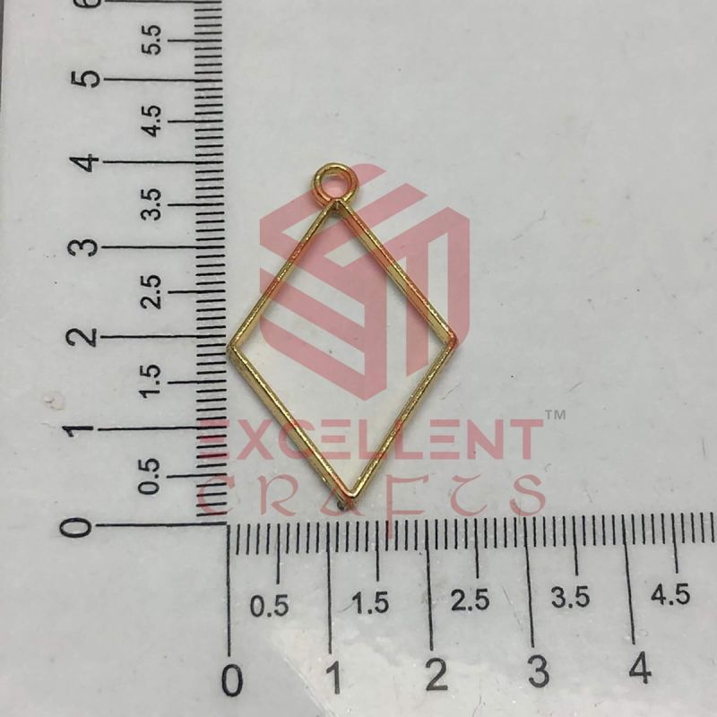 40mm x 25mm Open Back Bezel Diamond Shape