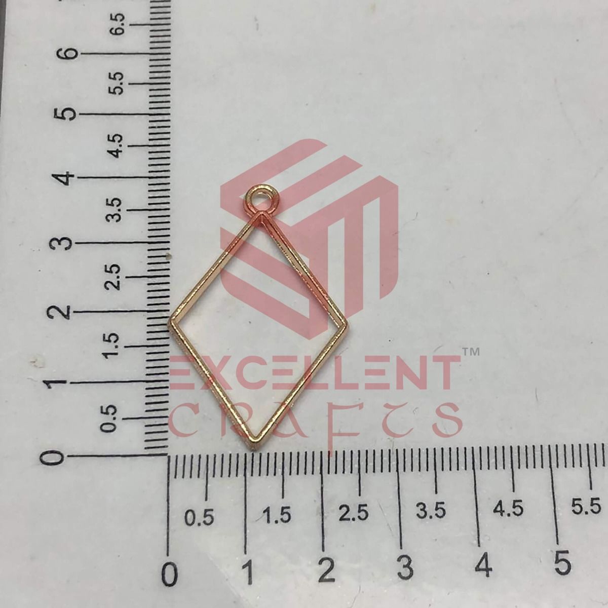 40mm x 25mm Open Back Bezel Diamond Shape