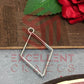 40mm x 25mm Open Back Bezel Diamond Shape