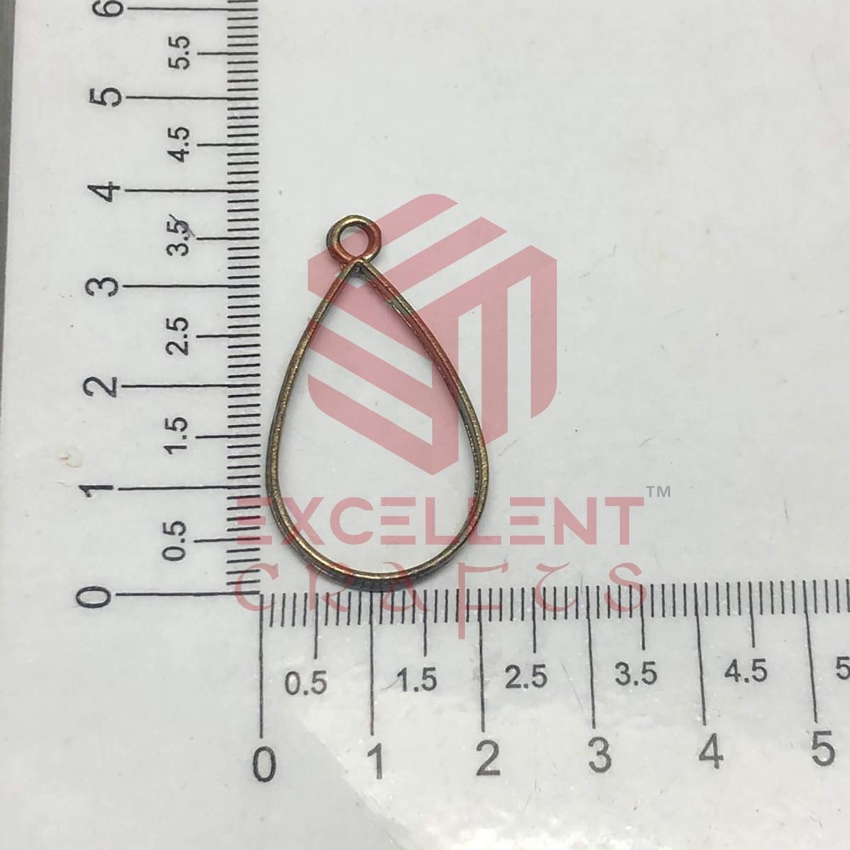 35mm x 20mm Open Back Bezel Teardrop Shape