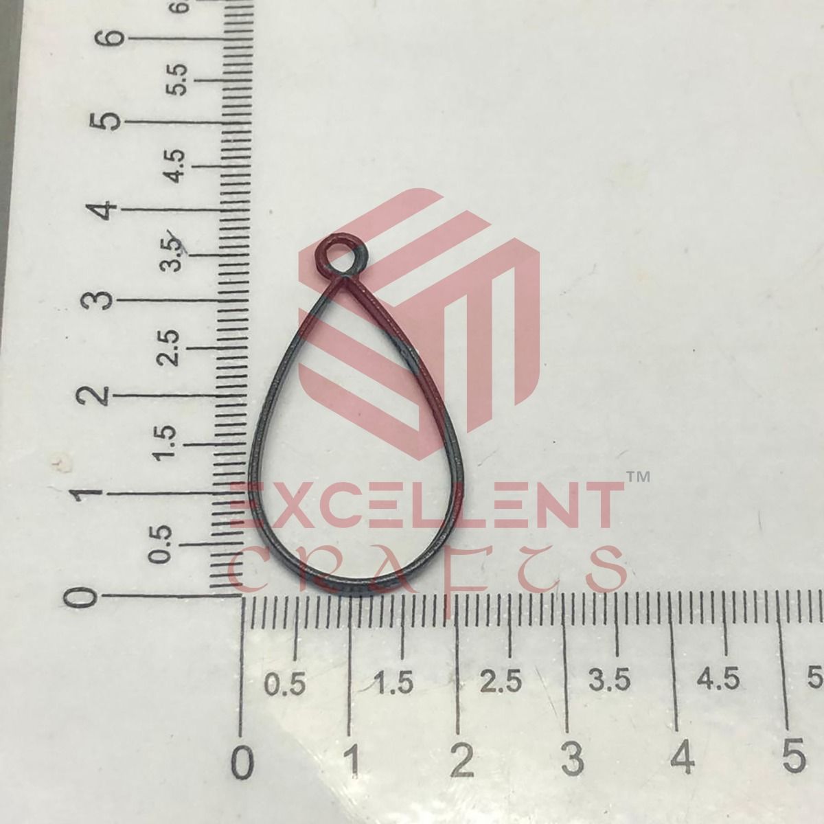 35mm x 20mm Open Back Bezel Teardrop Shape