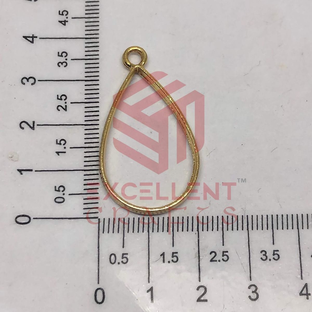 35mm x 20mm Open Back Bezel Teardrop Shape