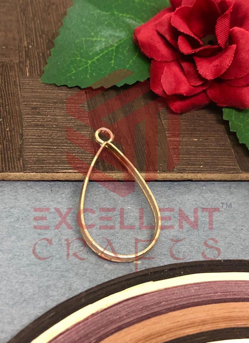 35mm x 20mm Open Back Bezel Teardrop Shape