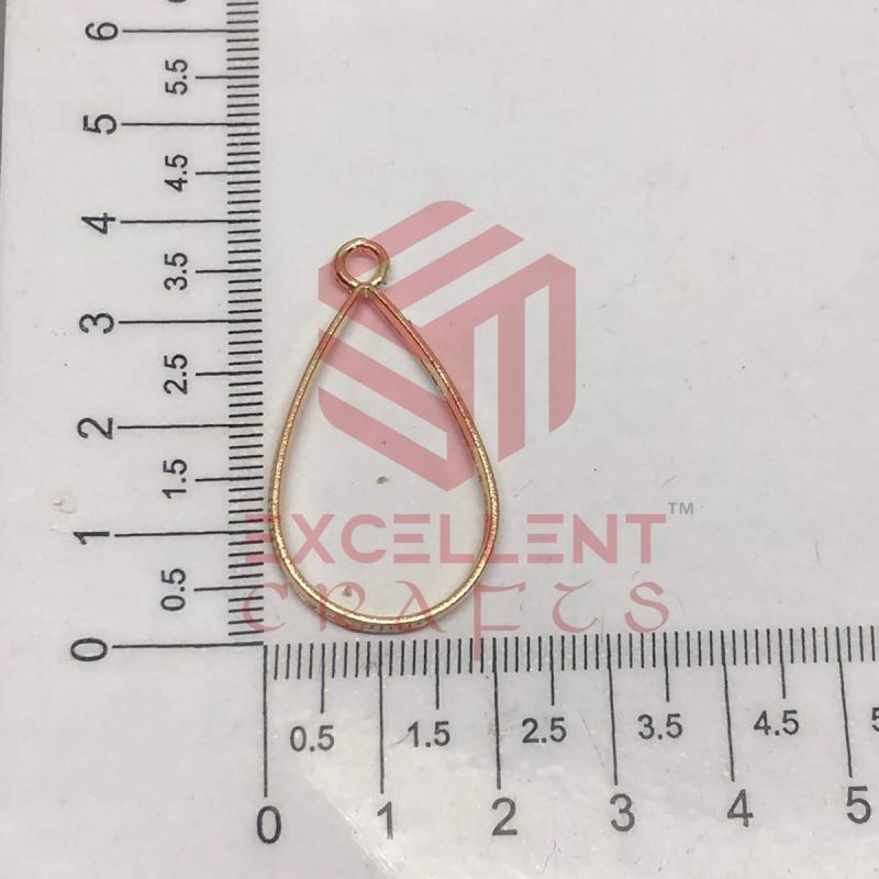 35mm x 20mm Open Back Bezel Teardrop Shape