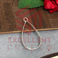 35mm x 20mm Open Back Bezel Teardrop Shape