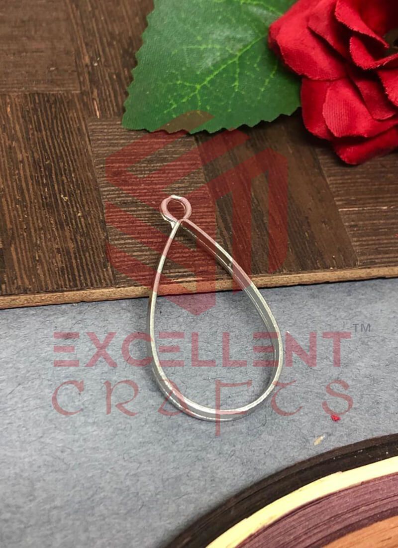 35mm x 20mm Open Back Bezel Teardrop Shape