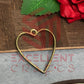 30mm Open Back Bezel Heart Shape
