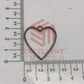 30mm Open Back Bezel Heart Shape