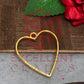 30mm Open Back Bezel Heart Shape