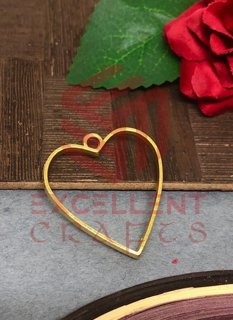 30mm Open Back Bezel Heart Shape