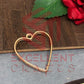 30mm Open Back Bezel Heart Shape