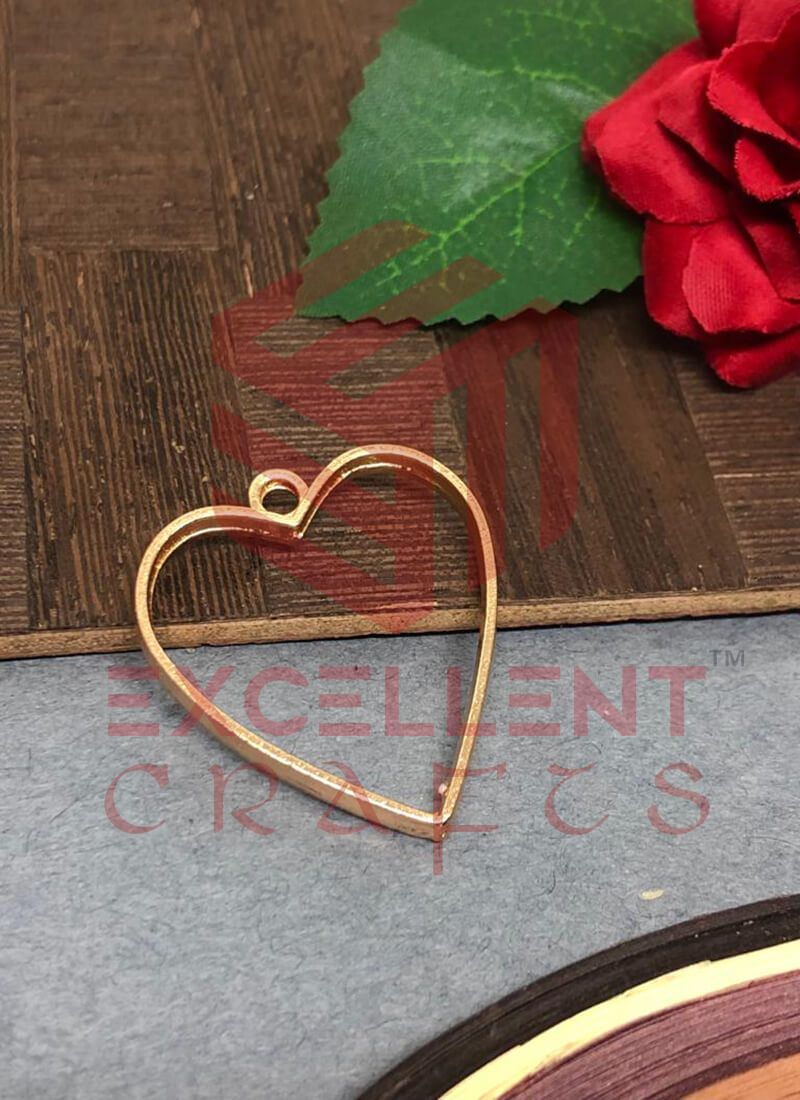 30mm Open Back Bezel Heart Shape