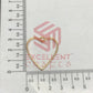 30mm Open Back Bezel Heart Shape