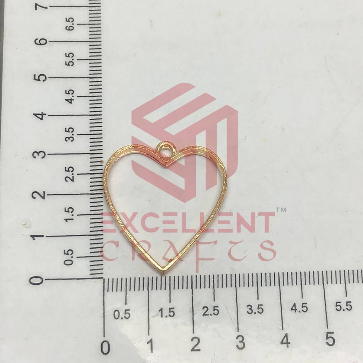 30mm Open Back Bezel Heart Shape