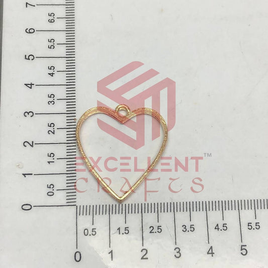 30mm Open Back Bezel Heart Shape