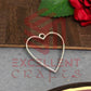 30mm Open Back Bezel Heart Shape