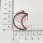 35mm x 23mm Open Back Bezel Half Moon Shape