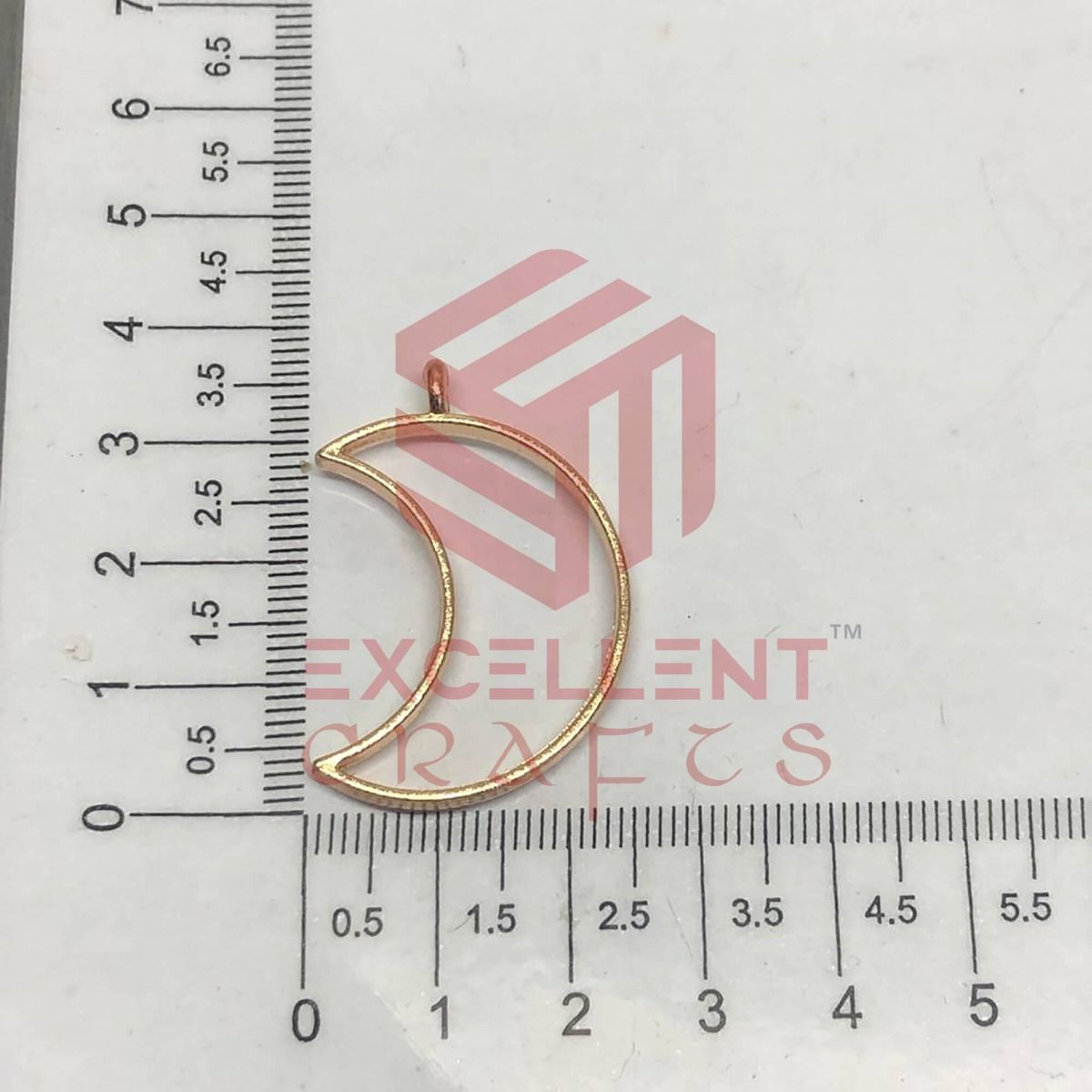 35mm x 23mm Open Back Bezel Half Moon Shape