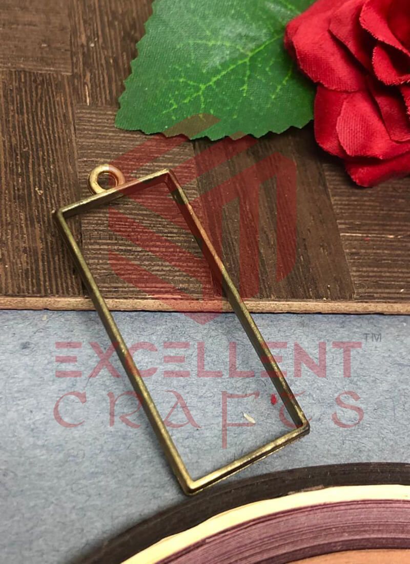 45mm x 20mm Open Back Bezel Rectangle Shape