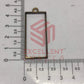 45mm x 20mm Open Back Bezel Rectangle Shape