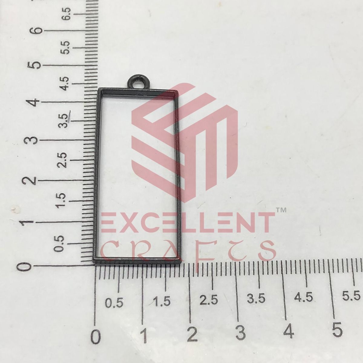 45mm x 20mm Open Back Bezel Rectangle Shape