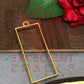 45mm x 20mm Open Back Bezel Rectangle Shape