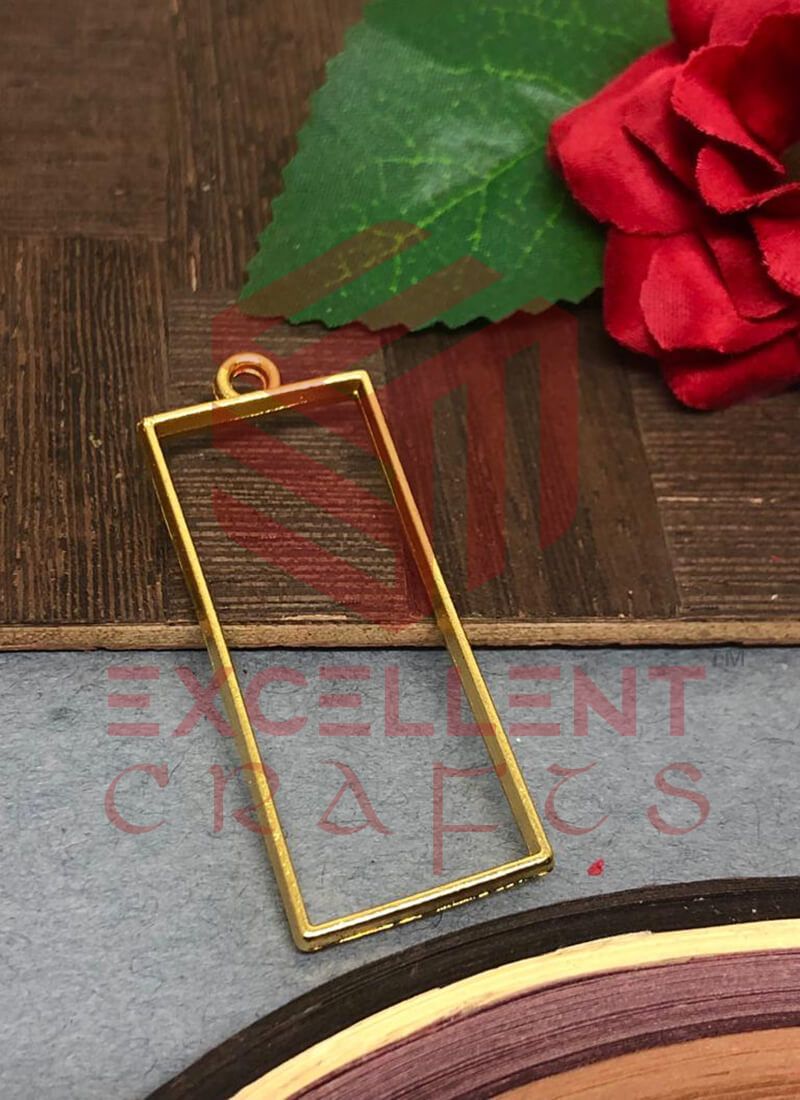 45mm x 20mm Open Back Bezel Rectangle Shape