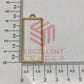 45mm x 20mm Open Back Bezel Rectangle Shape