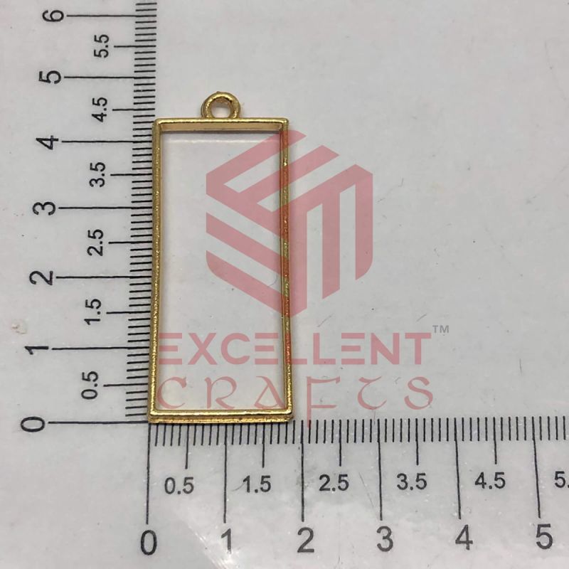 45mm x 20mm Open Back Bezel Rectangle Shape