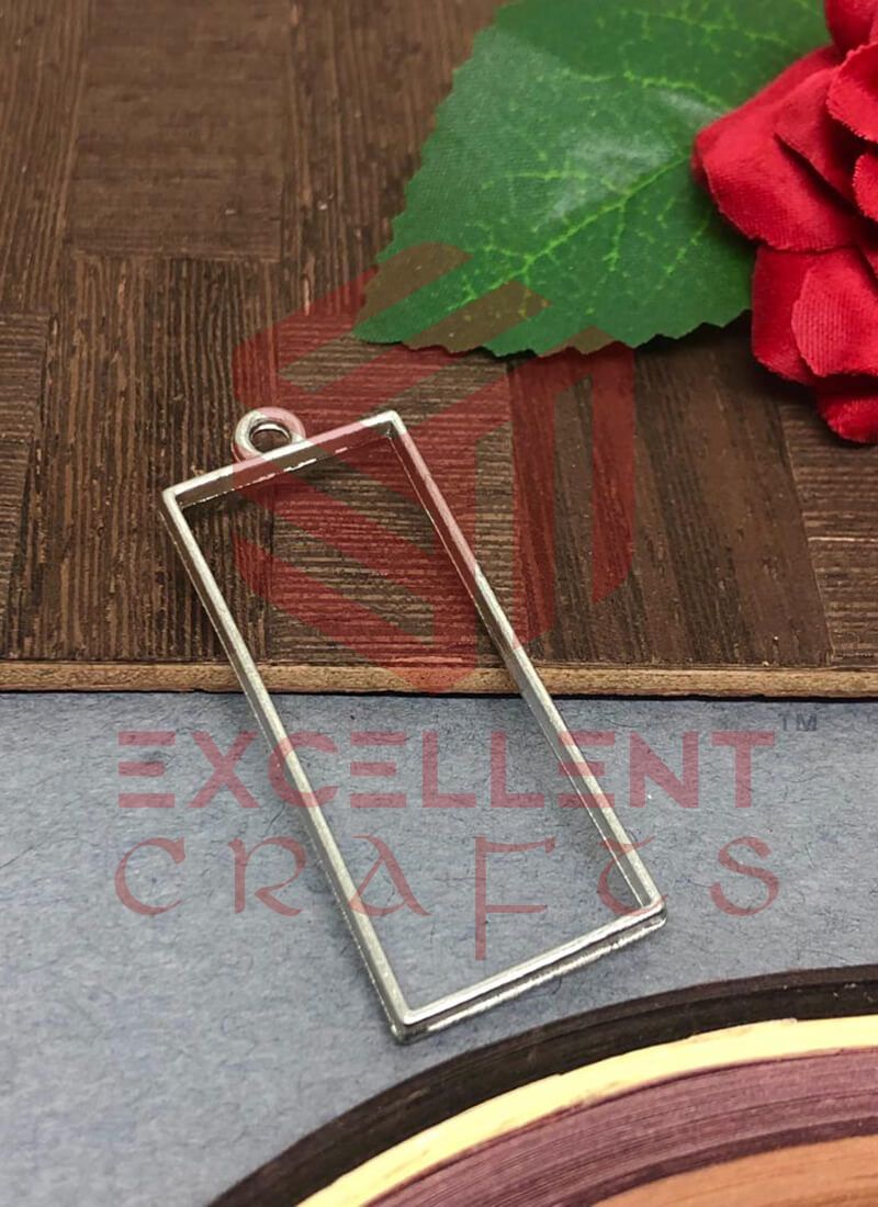 45mm x 20mm Open Back Bezel Rectangle Shape