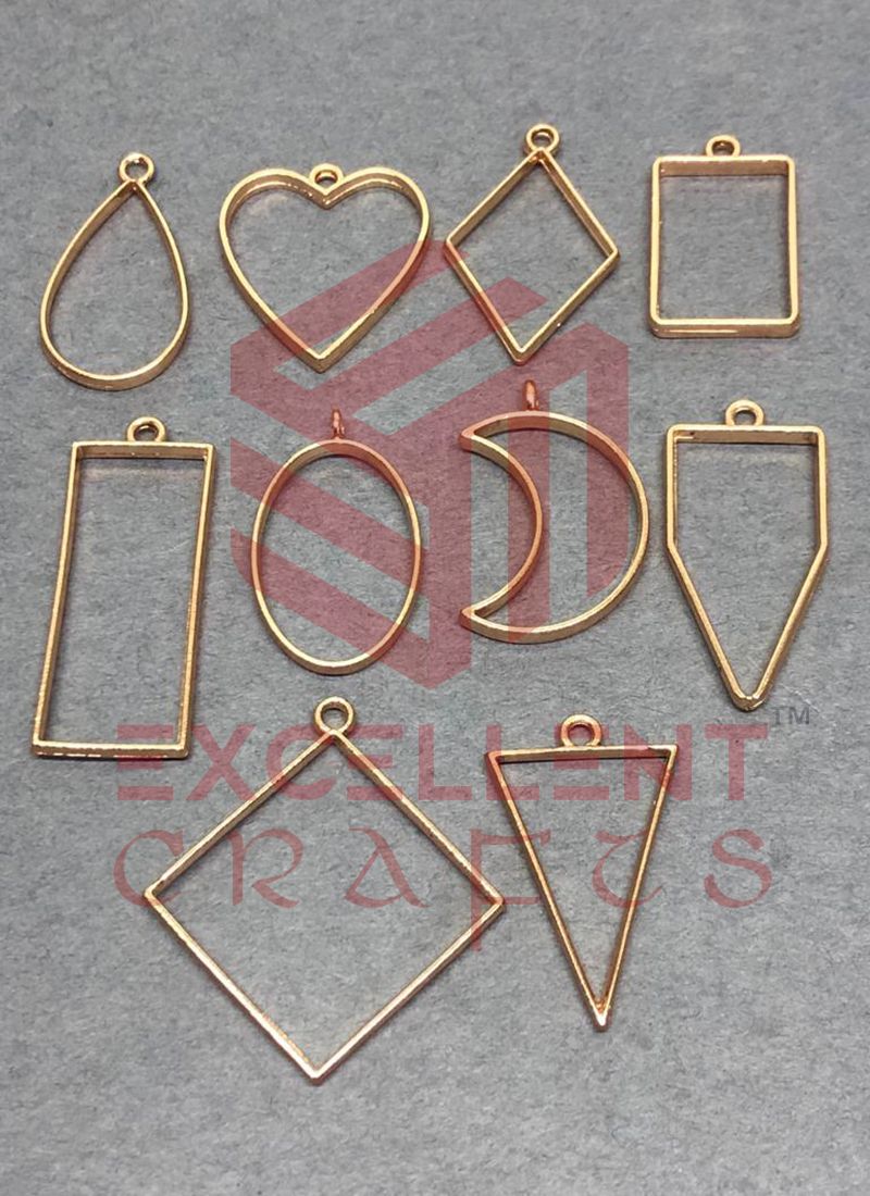 Assorted Geometric  Open Back Bezels