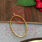 35mm x 20mm Open Back Bezel Oval Shape