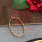 35mm x 20mm Open Back Bezel Oval Shape