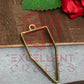 40mm x 20mm Open Back Bezel Nib Shape