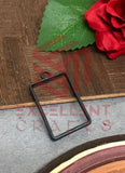 30mm x 20mm Open Back Bezel Small Rectangle Shape