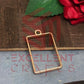 30mm x 20mm Open Back Bezel Small Rectangle Shape