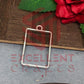 30mm x 20mm Open Back Bezel Small Rectangle Shape