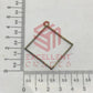 45mm x 40mm Open Back Bezel Rhombus Shape
