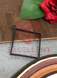 45mm x 40mm Open Back Bezel Rhombus Shape