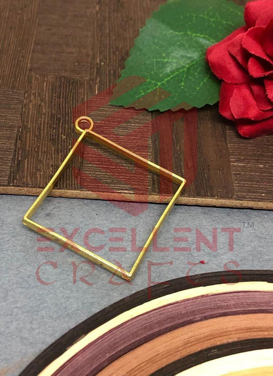 45mm x 40mm Open Back Bezel Rhombus Shape