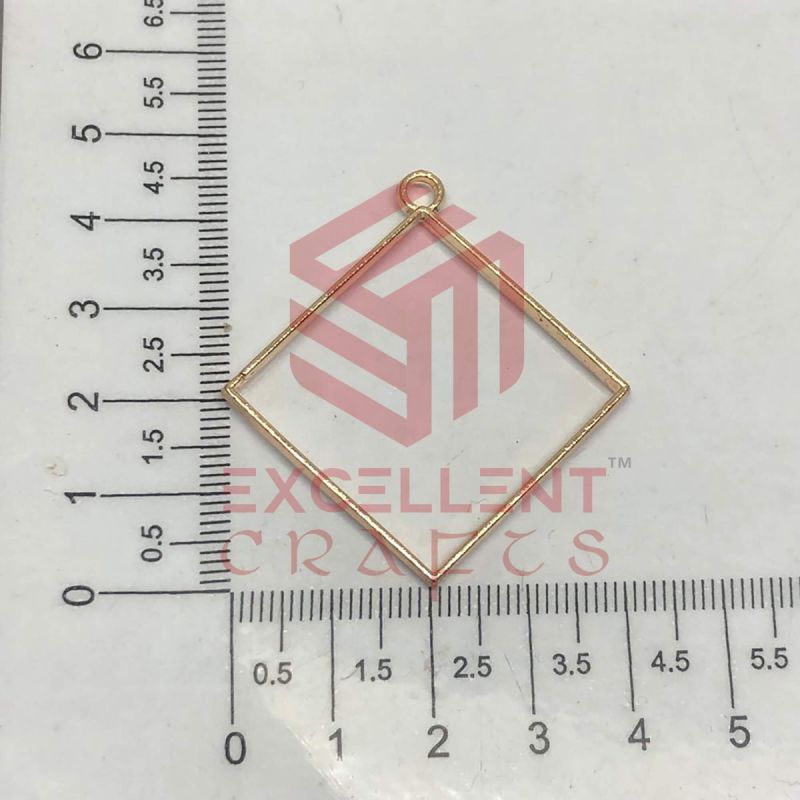 45mm x 40mm Open Back Bezel Rhombus Shape