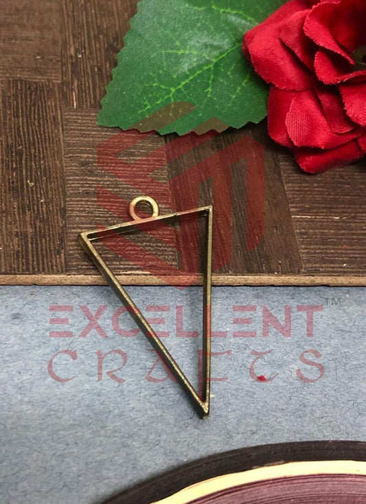 37mm x 20mm Open Back Bezel Triangle Shape