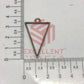 37mm x 20mm Open Back Bezel Triangle Shape