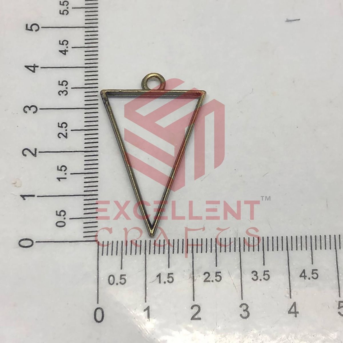 37mm x 20mm Open Back Bezel Triangle Shape