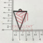 37mm x 20mm Open Back Bezel Triangle Shape