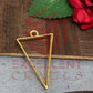 37mm x 20mm Open Back Bezel Triangle Shape