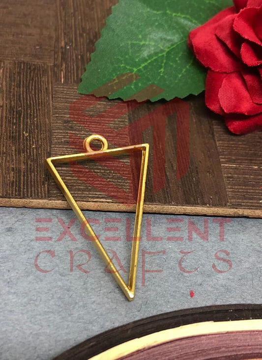 37mm x 20mm Open Back Bezel Triangle Shape