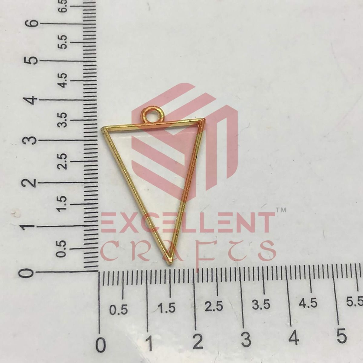 37mm x 20mm Open Back Bezel Triangle Shape